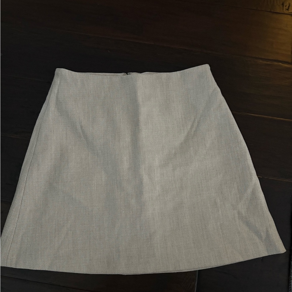 Classic Light Gray A-Line Skirt